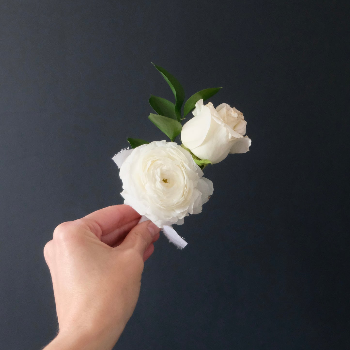 Classic White Boutonniere