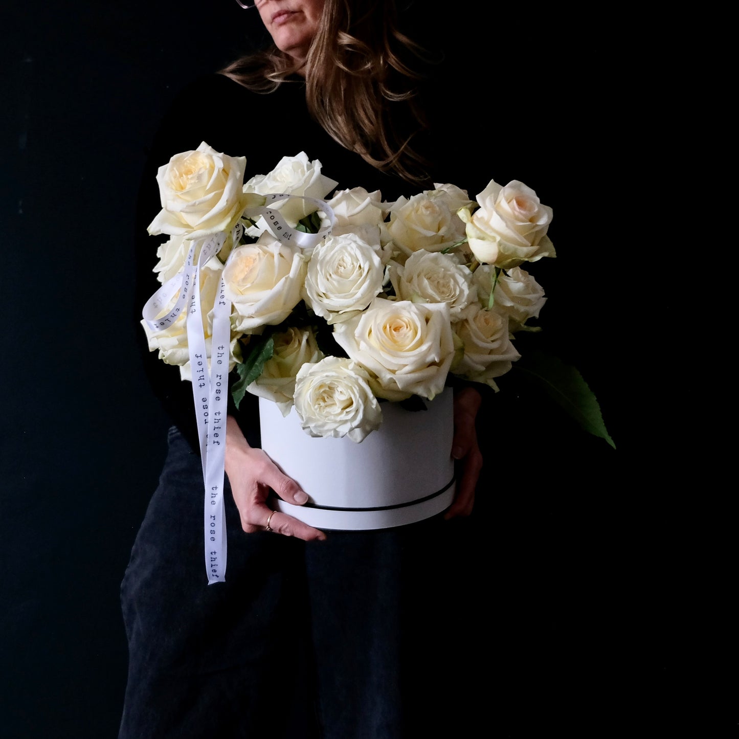 Luxe White Rose Box