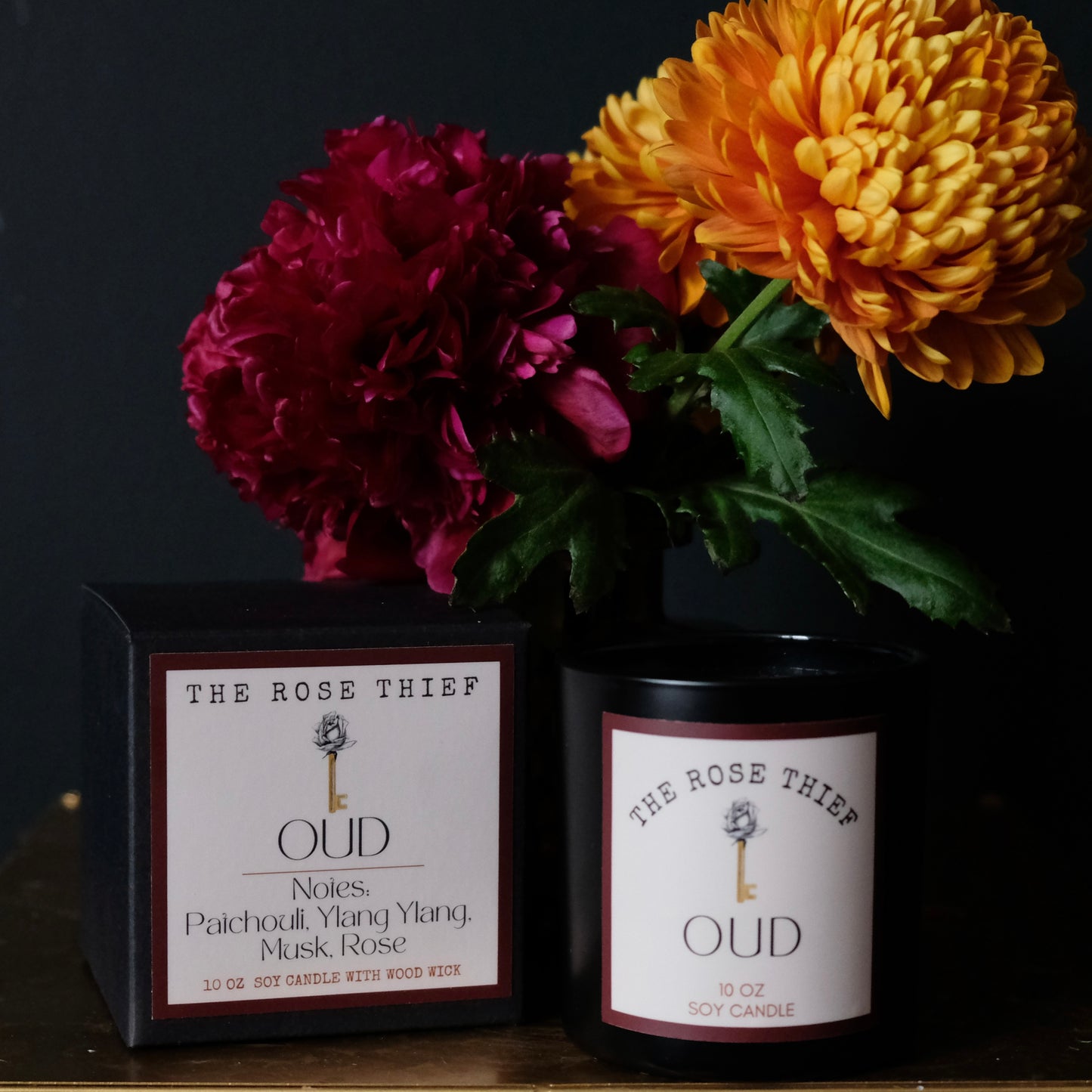 The Rose Thief Soy Candle with Wood Wick