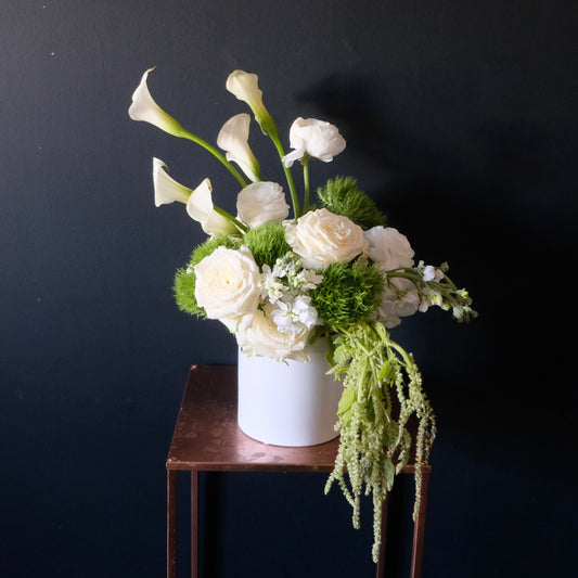 White Modern Centerpiece