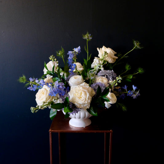 Blue & White Centerpiece