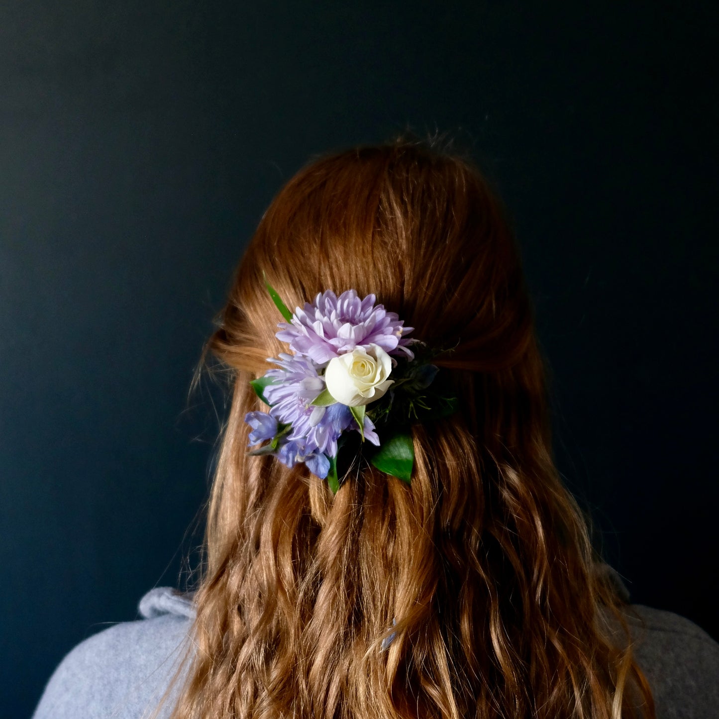 Blue & White Hair Barrette