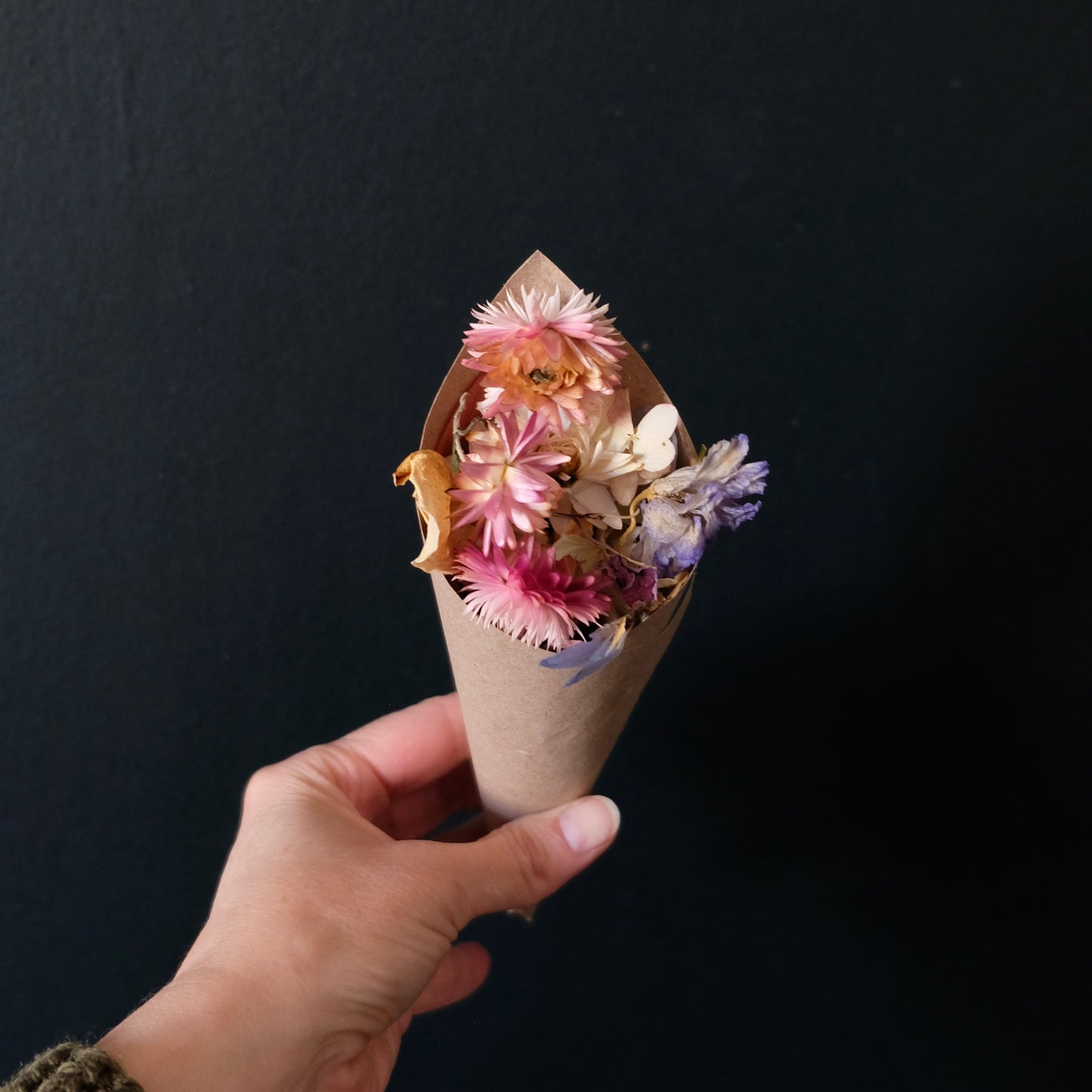 Dried Flower Confetti Cones