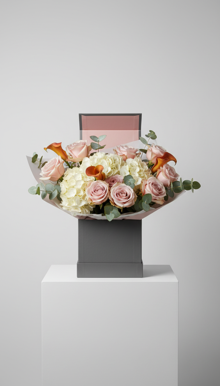 Dusty Pink & Charcoal Gift Box Reveal